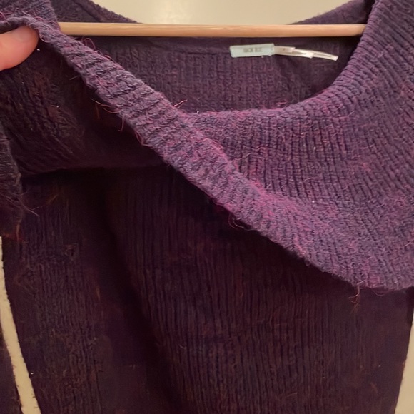 Urban Outfitters Kimchi Blue Purple Off-the-Shoulder Sweater - Picture 4 of 6